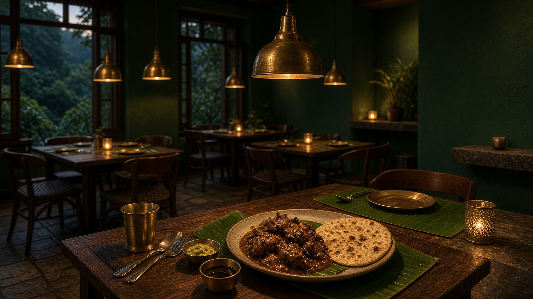 The dining room at Pounding Stone Kitchen