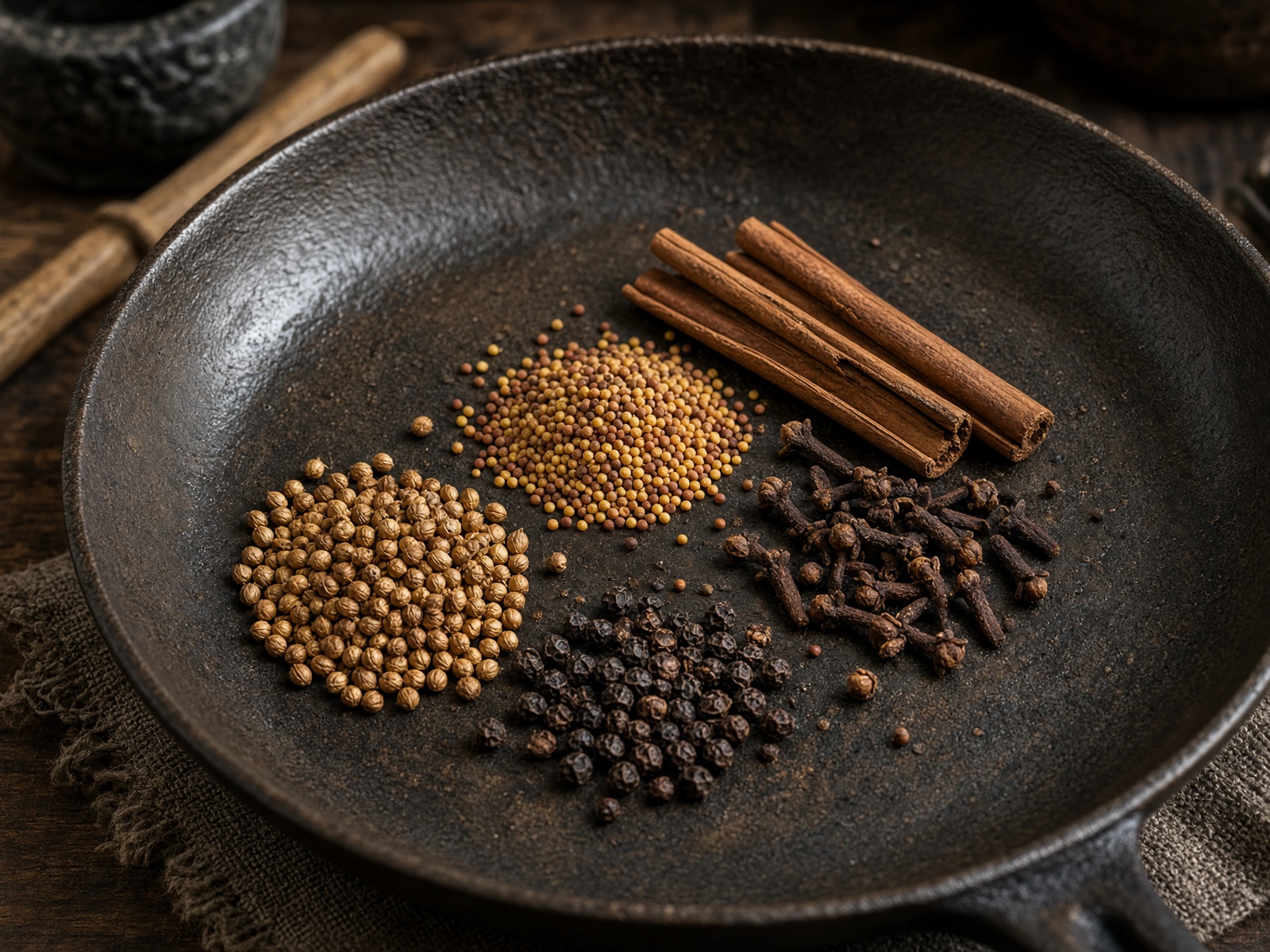 Mushrooms, dark masala